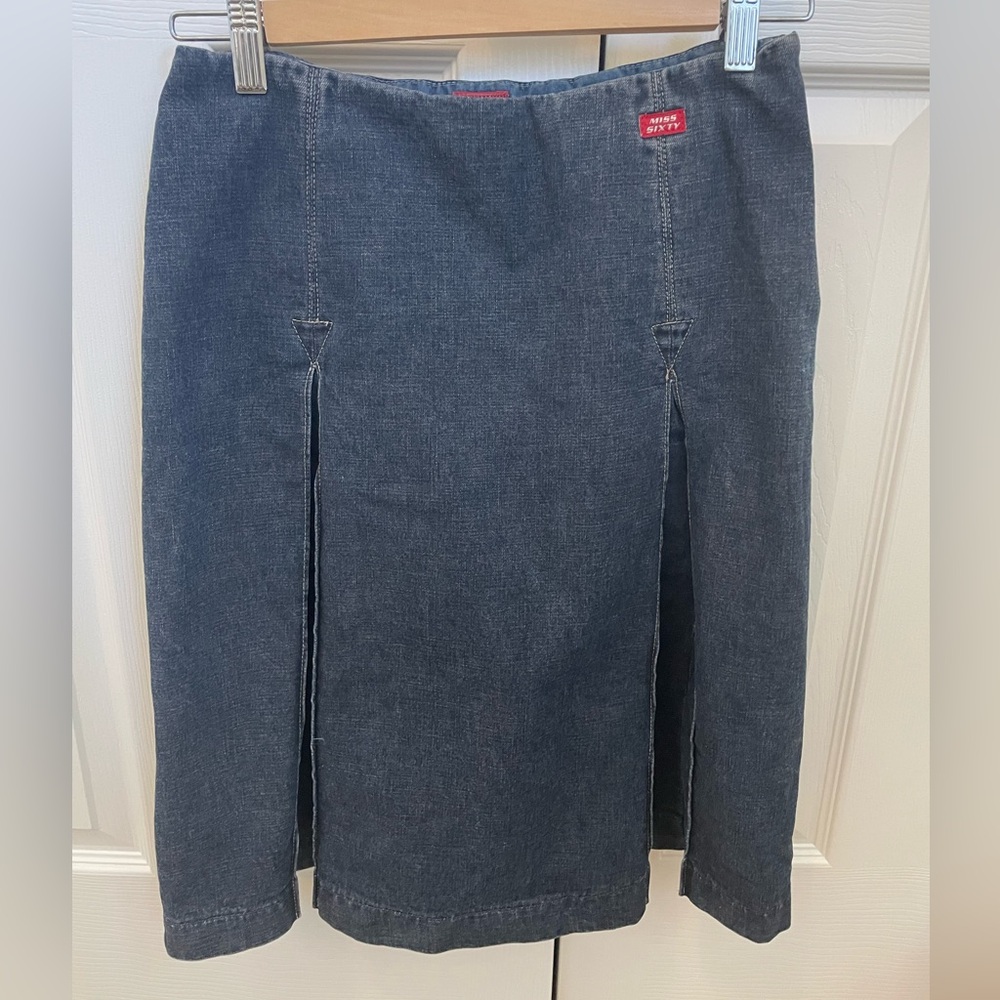 Miss Sixty Dark Denim Skirt